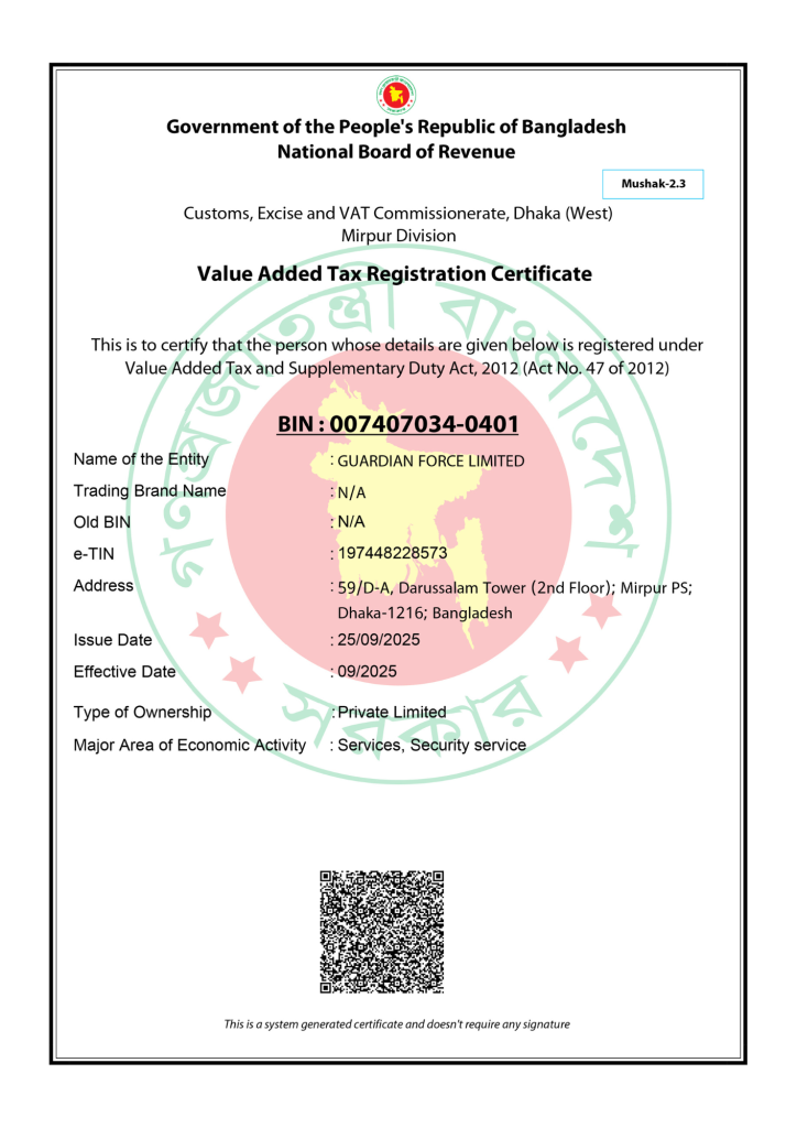 VAT Reg Certificate